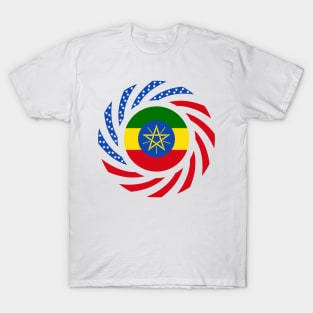 Ethiopian American Multinational Patriot Flag T-Shirt